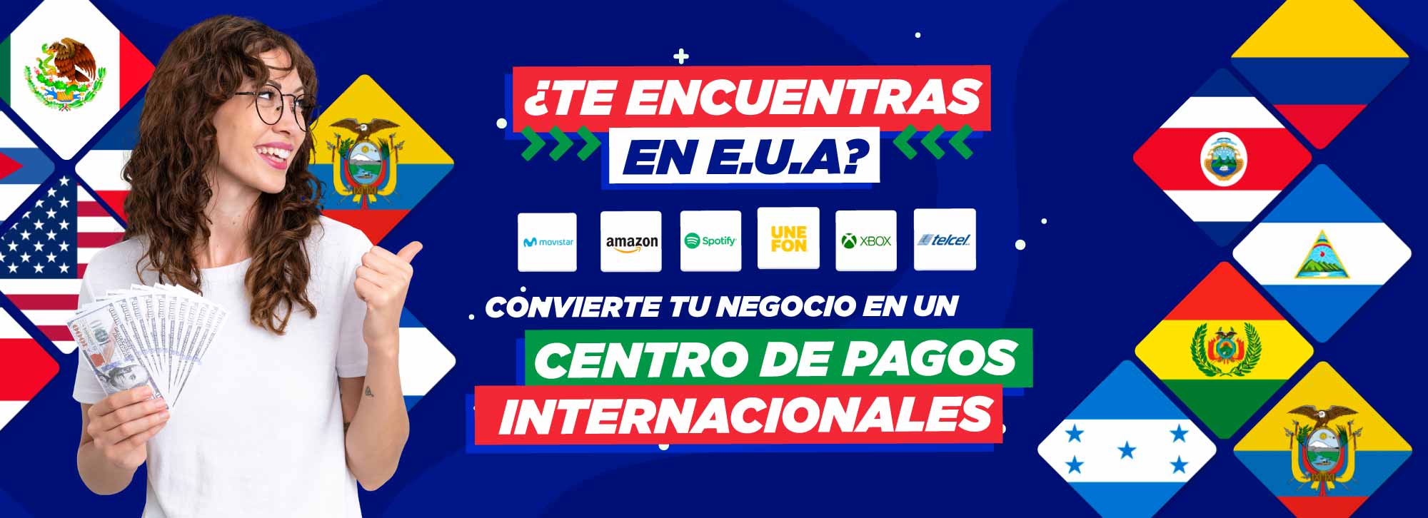 Pago Latino centro de pagos, realiza recargas domésticas de todas las compañías